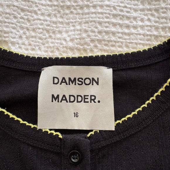 Damson Madder Black Pointelle Women's Cardigan - size 12 - Picture 2 of 5